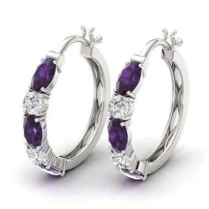 Boucles d'Oreilles en Cristal Drainage Lymphatique