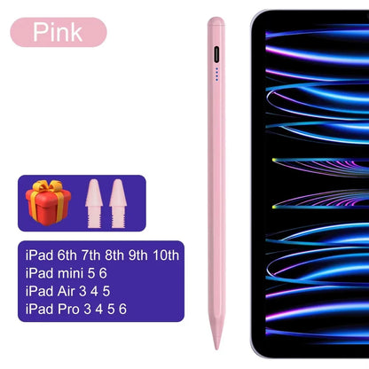 Pour iPad Pencil 10e génération Air 6 M2 Pro M4 Stylus avec inclinaison de la paume, pour iPad Pro 11 12.9 Air 4/5 7/8/9 mini 56 7 Tablette