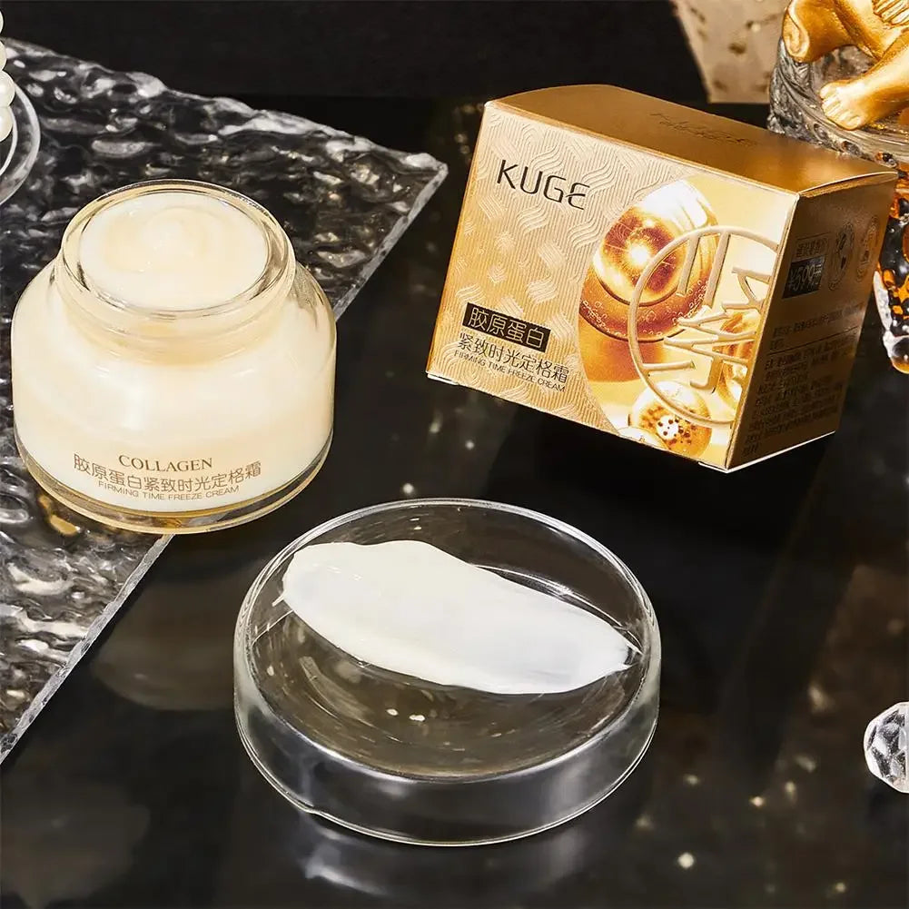 Crème pour le visage au collagène Crème raffermissante hydratante, éclaircissante, réduit les rides et les ridules éclaircit les produits pour la peau