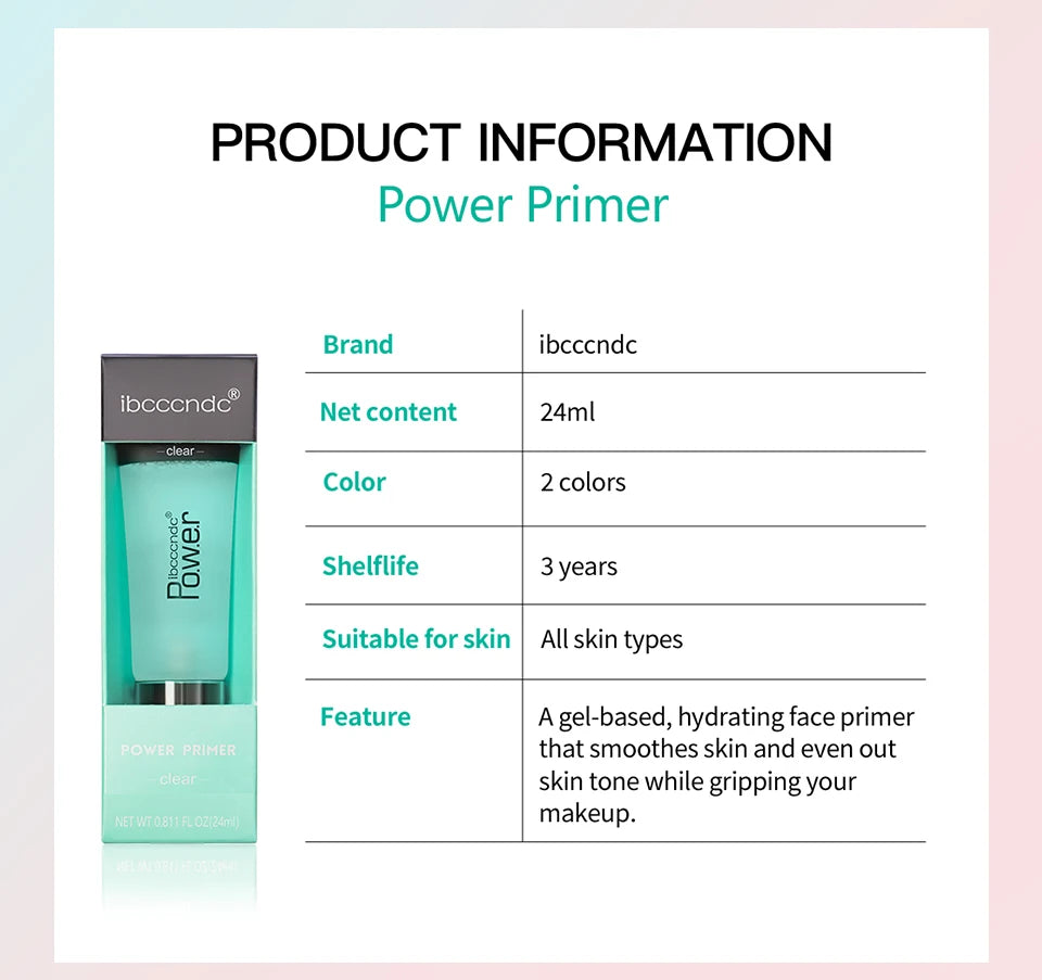 Power Grip Highly Moisturizing Makeup Base Isolation, maquillage naturel incolore