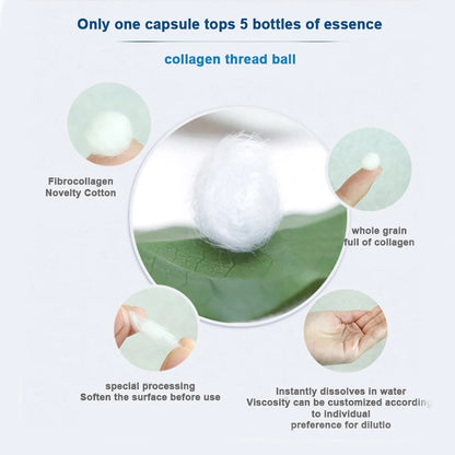 Sérum coréen pour le visage à base de protéines de soie hydrolysées et de collagène.
