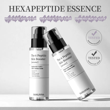 6 Peptide Essence L'ensemble de soins de la peau rafraîchissant.