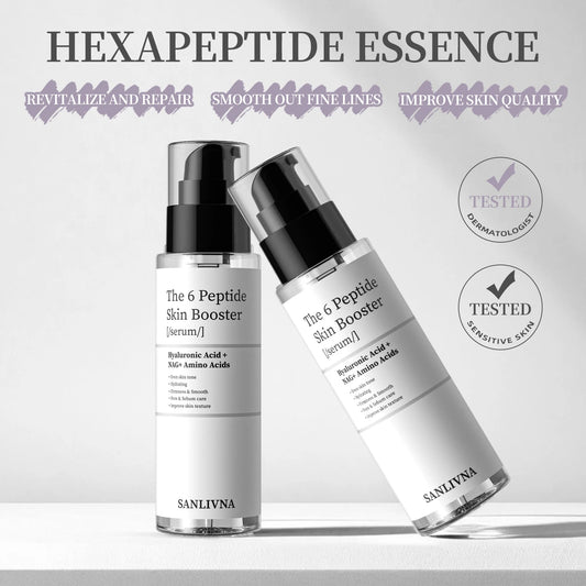 6 Peptide Essence L'ensemble de soins de la peau rafraîchissant.