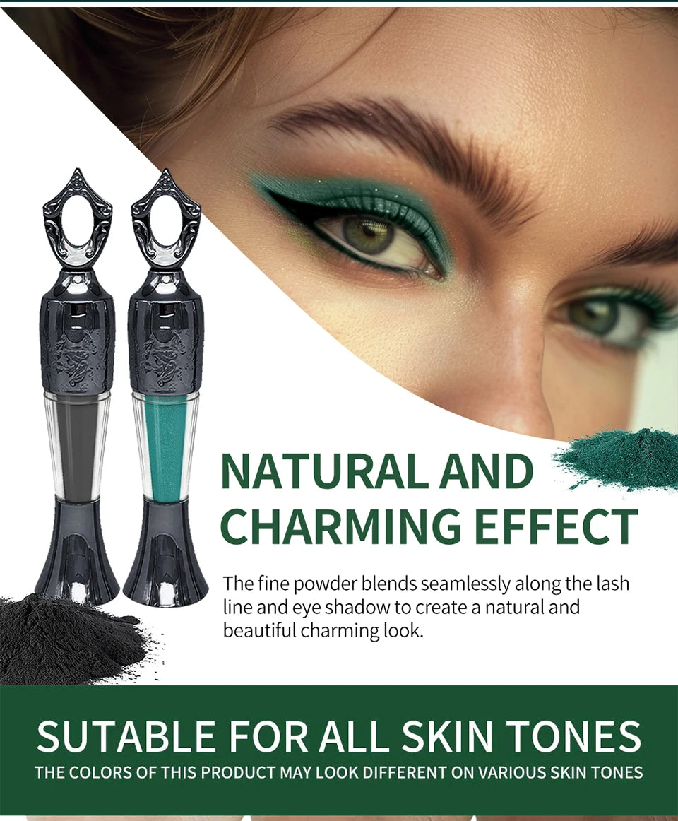 4Colors Etro Bottle Powder Eyeliner Mineral Powder Eye Liner Stick Imperméable Longue Durée Noir Kohl.