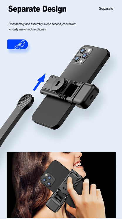 Trépied C01s Selfie Stick avec lumière de remplissage, monopode détachable de support de téléphone, télécommande Bluetooth sans fil pour Huawei iPhone Android