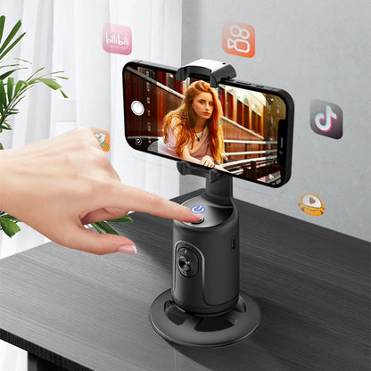 COOL DIER NEW P01 360 Rotation Gimbal Stabilizer AI Face Tracking Desktop Gimbal PTZ for Tiktok Smartphone Live