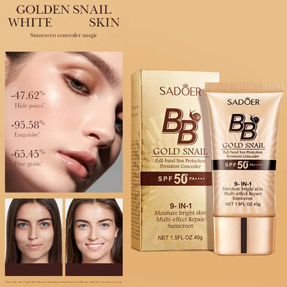 Fond de teint liquide BB crème mat SADOER, non gras, waterproof.