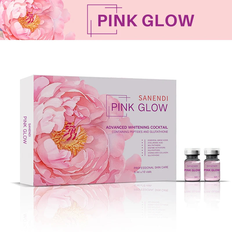 Ampoule Rose Éclat Visage 5 ml – Sérum Éclaircissant à l’Acide Hyaluronique.