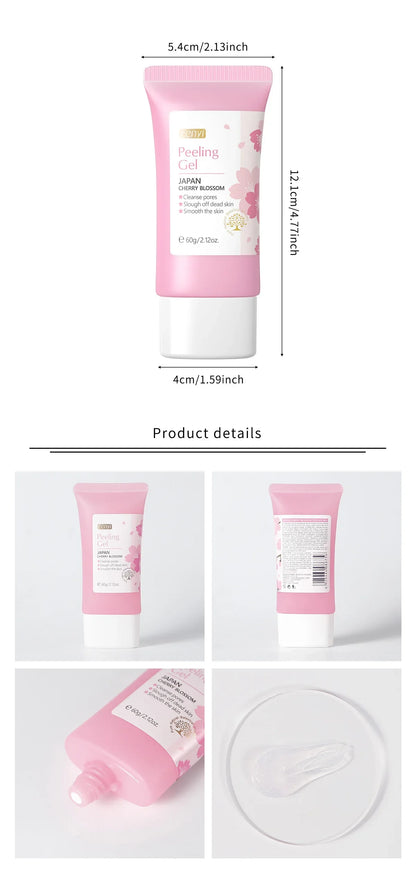 Gel exfoliant nettoyant en profondeur pour le visage LAIKOU, hydratant  60 g