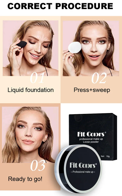 Fit Colors Concealer Smoothing Powder Poudre de maquillage imperméable et résistant
