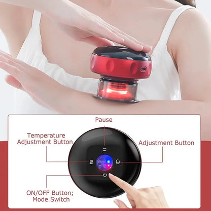 Dispositif de Massage et Grattage Intelligent par Ventouse Chauffante