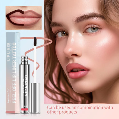 Crayon à lèvres hautement pigmenté Tatouage Matte Peel Off Améliorer le liner pour les lèvres Lasting Lip Stain Waterproof 4Colors Transfer-proof Lipstic