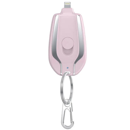 Chargeur de porte-clés portable | Mini batterie ultra-compacte de type 1500 mAh C | Banque d'alimentation de secours de charge rapide pour les appareils Iphone