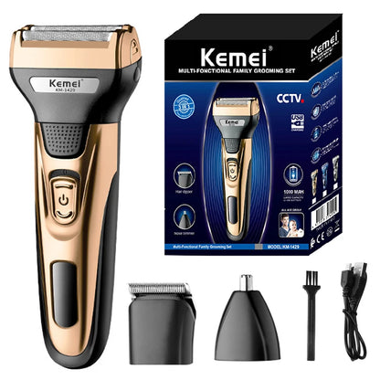 Kemei 3 en 1 Kit de rasage pour Hommes
