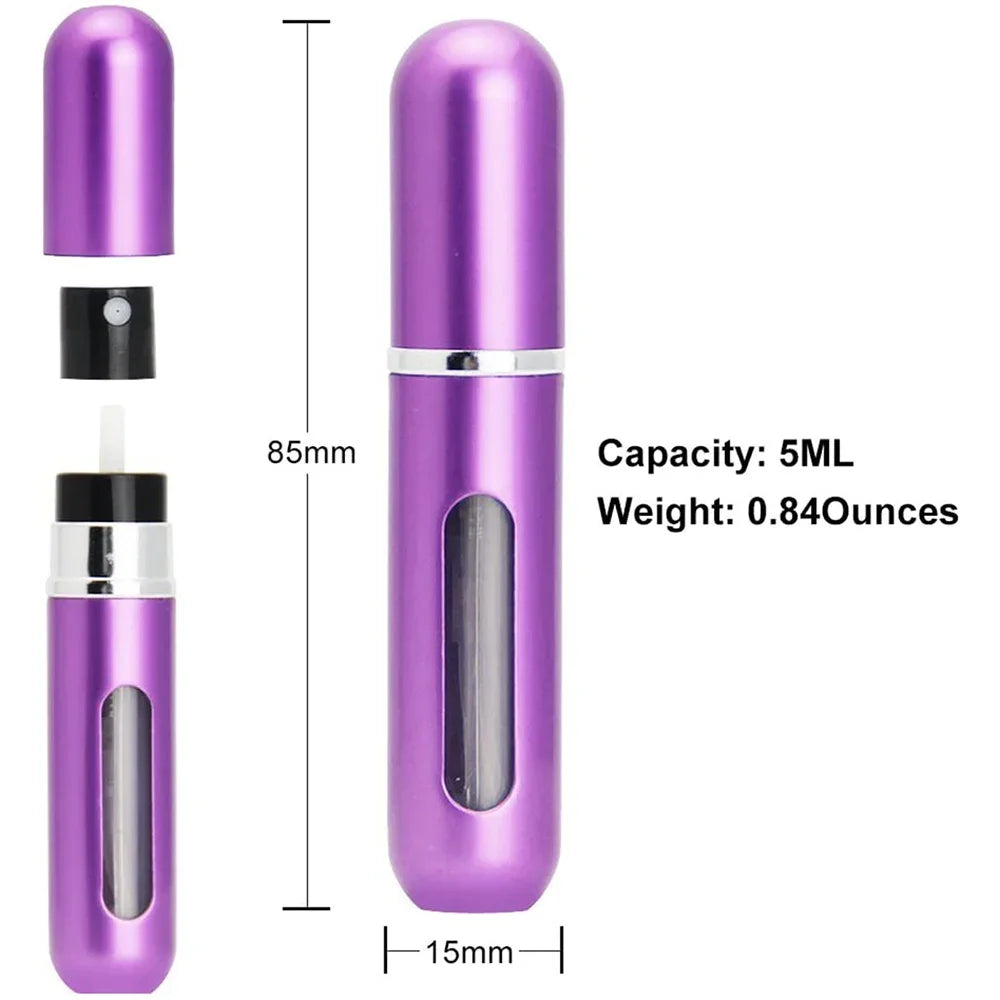 Atomiseur de parfum rechargeable de 5 ml, mini vaporisateur