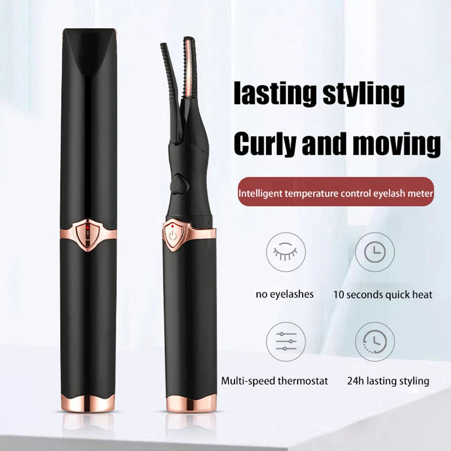 Portable 3 Mode de température Cils chauffants Outil de curling Électronique USB Natural Fake Eye Lash Curler Fournitures de beauté