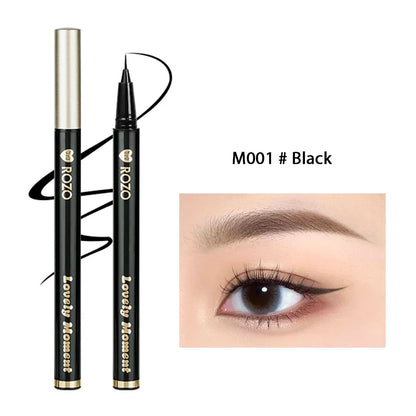 Eyeliner liquide ultra-fin Imperméable Paillettes Matte Black Shiny Eyeliner Lying Silkworm Pen Eye Beauty Party Makeup Tools