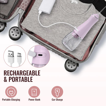 Dental Oral Irrigator Water Wire Teeth Wire Pick Mouth Washing Machine 5 Nozzles 3 USB Modes Rechargeable 300ml Tank