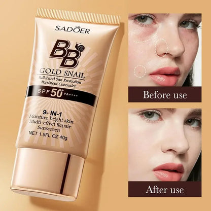 Fond de teint liquide BB crème mat anti-sébum, waterproof, longue tenue.