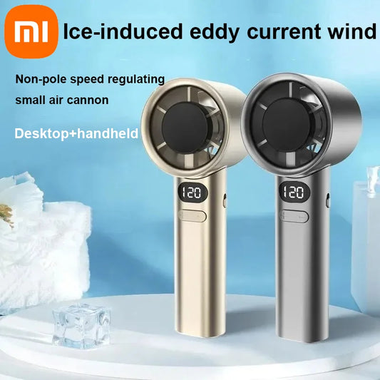 Ventilateur portable Xiaomi 120 vitesses Mini ventilateur sans lame Ventilateurs personnels rechargeables à grande vitesse USB Ventilateur électrique