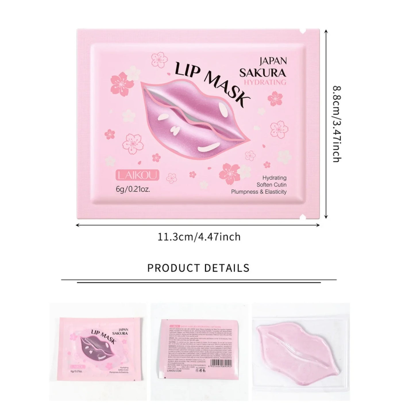 Masque pour les lèvres LAIKOU Sakura 6 g Hydratant
