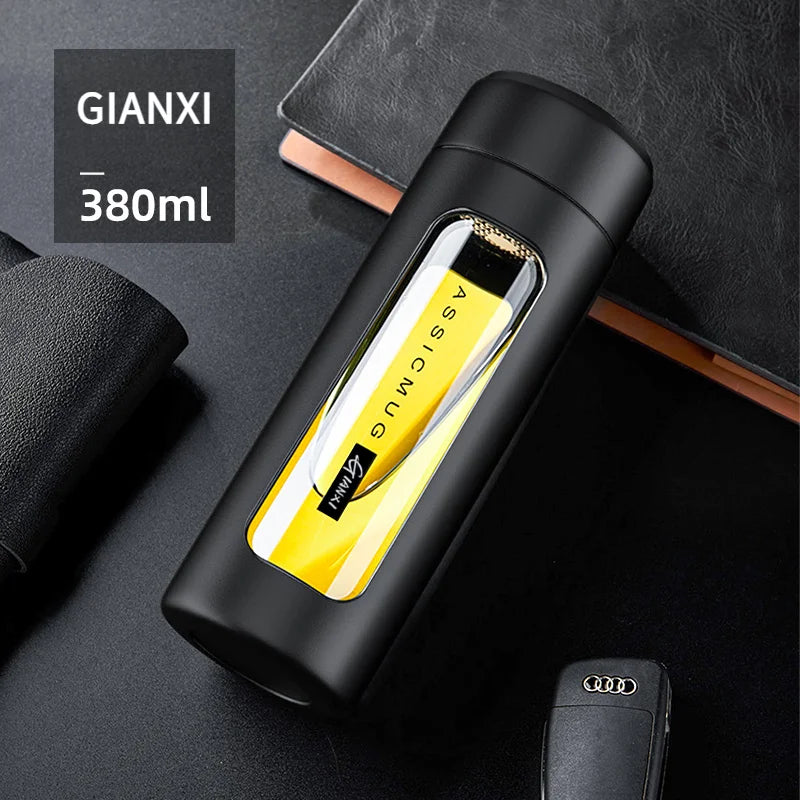🍵 GIANXI Office – Tasse à Thé 380 ml avec Filtre Séparateur
Tasse Portable Résistante à Haute Température.