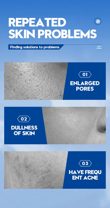 SADOER – Coffret Soins Visage Hommes 6-en-1  Hydratation • Nettoyage • Protection solaire • Anti-âge .