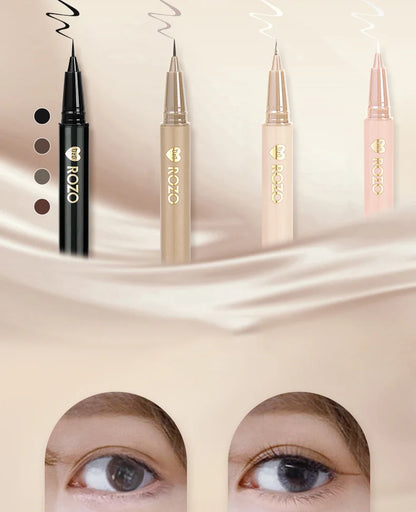 Eyeliner liquide ultra-fin Imperméable Paillettes Matte Black Shiny Eyeliner Lying Silkworm Pen Eye Beauty Party Makeup Tools