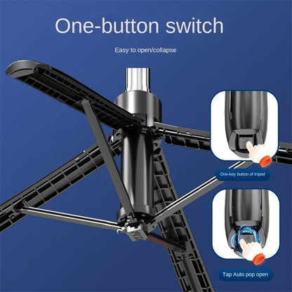 COOL DIER Nouveau trépied pour appareil photo de smartphone, support de trépied avec obturateur Bluetooth, supports de bâton de selfie sans fil avec support de téléphone
