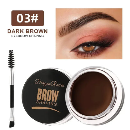 Crème pour sourcils noir brun mat 3D Teinte naturelle.