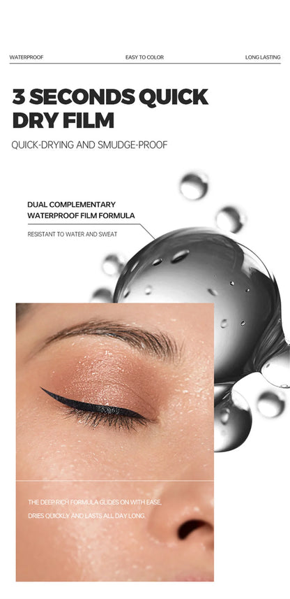 Waterproof Black Liquid Eyeliner Pen Ultra-Fine Anti Smudge Lasting Smooth Lying Silkworm Eyes Liner Pencils Eye Makeup Tools