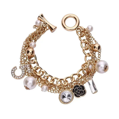 Bracelet de Perles de Luxe – Style No.5, Bijou Élégant pour Femme