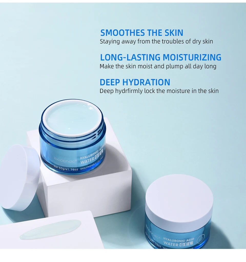 Crème en gel à l'acide hyaluronique Hydratant pour le visage hydratant pour hydrater et lisser la peau extra-sèche Nourrir améliorer le grains de peau