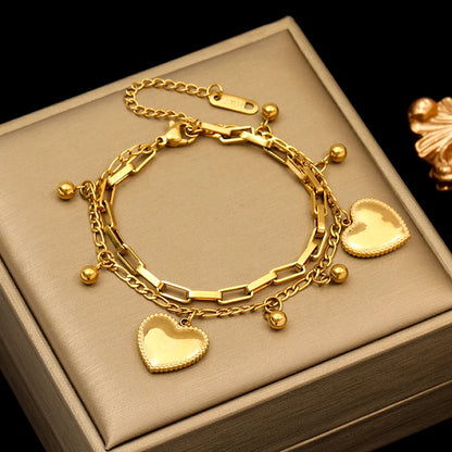 EILIECK Bracelet Torsadé en Acier Inoxydable 316L – Plaqué Or 18K, Étanche & Tendance Femme