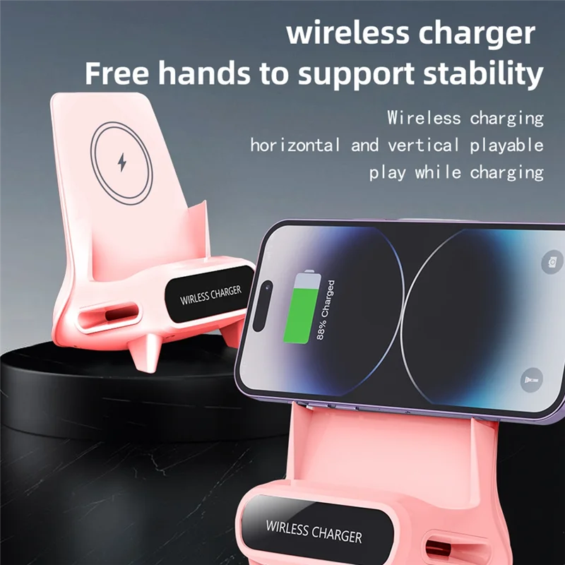 Chargeur sans fil rapide 15W – Support  multifonction pour smartphone