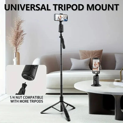 Rotation à 360 Suivi automatique du visage, trépied Smart Selfie Stick Suivi rapide, visage et des objets Cameraman Robot Mount