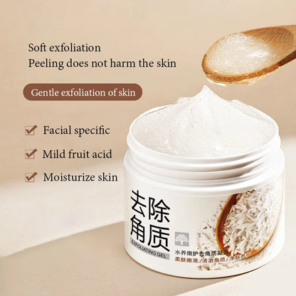 BIOAQUA Gel exfoliant pour le visage au riz blanc Hydratant Soins de la peau nourrissants Gommage pour le visage Crème pour le visage Exfoliants pour le visage Soins de la peau