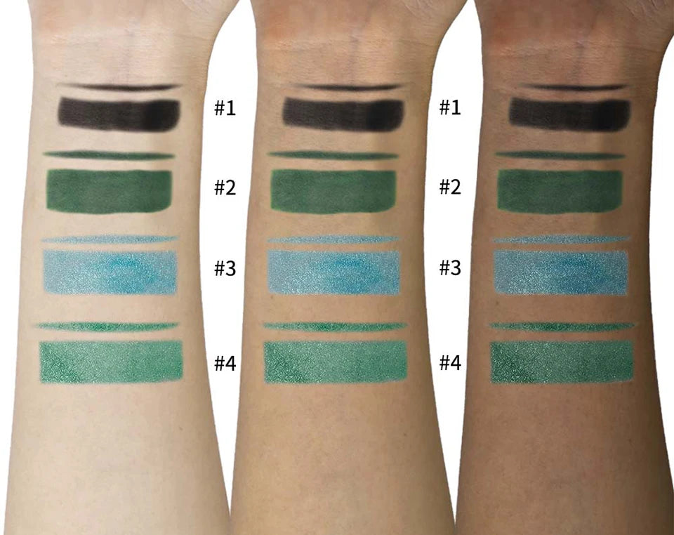 4Colors Etro Bottle Powder Eyeliner Mineral Powder Eye Liner Stick Imperméable Longue Durée Noir Kohl.