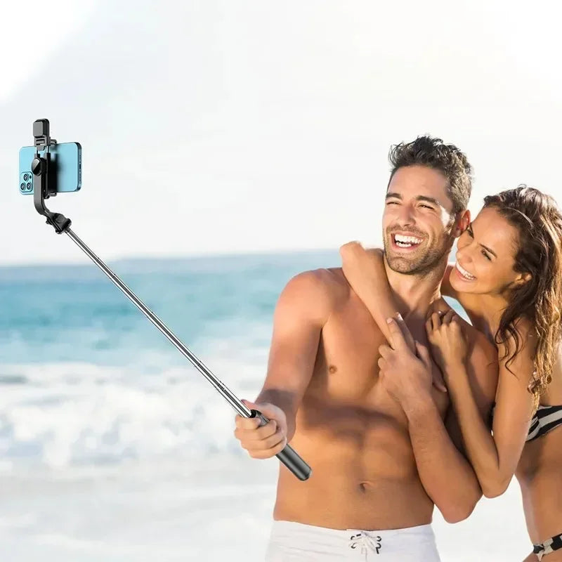 360 Rotate Mobile Phone Holder Selfie Stick Tripod Outdoor Photography Vlog Video Recording with Wireless Remote For Smart phone