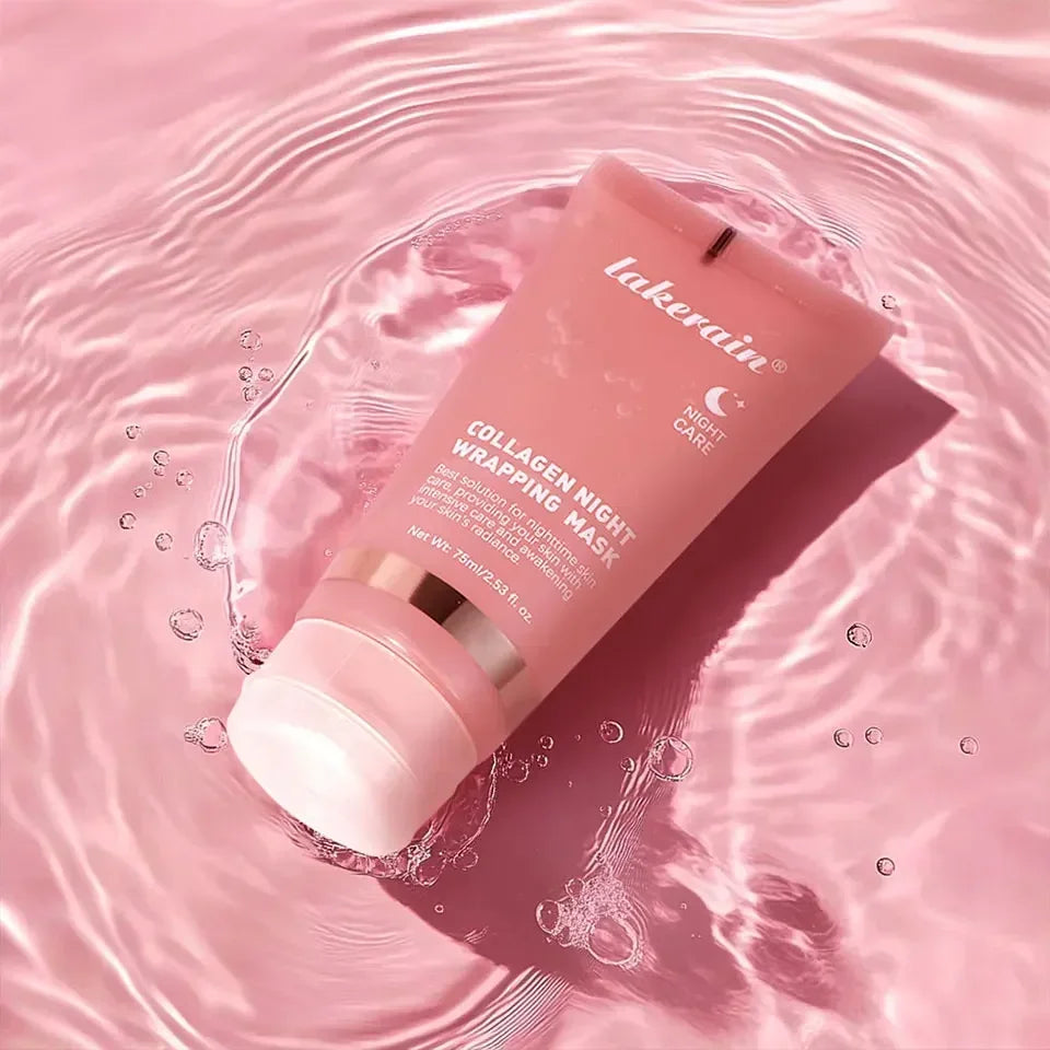 Masque de collagène de nuit Rajeunissement Hydratant Éclaircissant Masque facial coréen pour Rendre la peau éclatante.