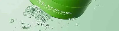 60pcs Aloe Vera Collagène Masque pour les yeux Anti-cernes Élimination des cernes Sacs pour les yeux Hydratant Rafermir Patchs pour les yeux Produits de soins de la peau des yeux