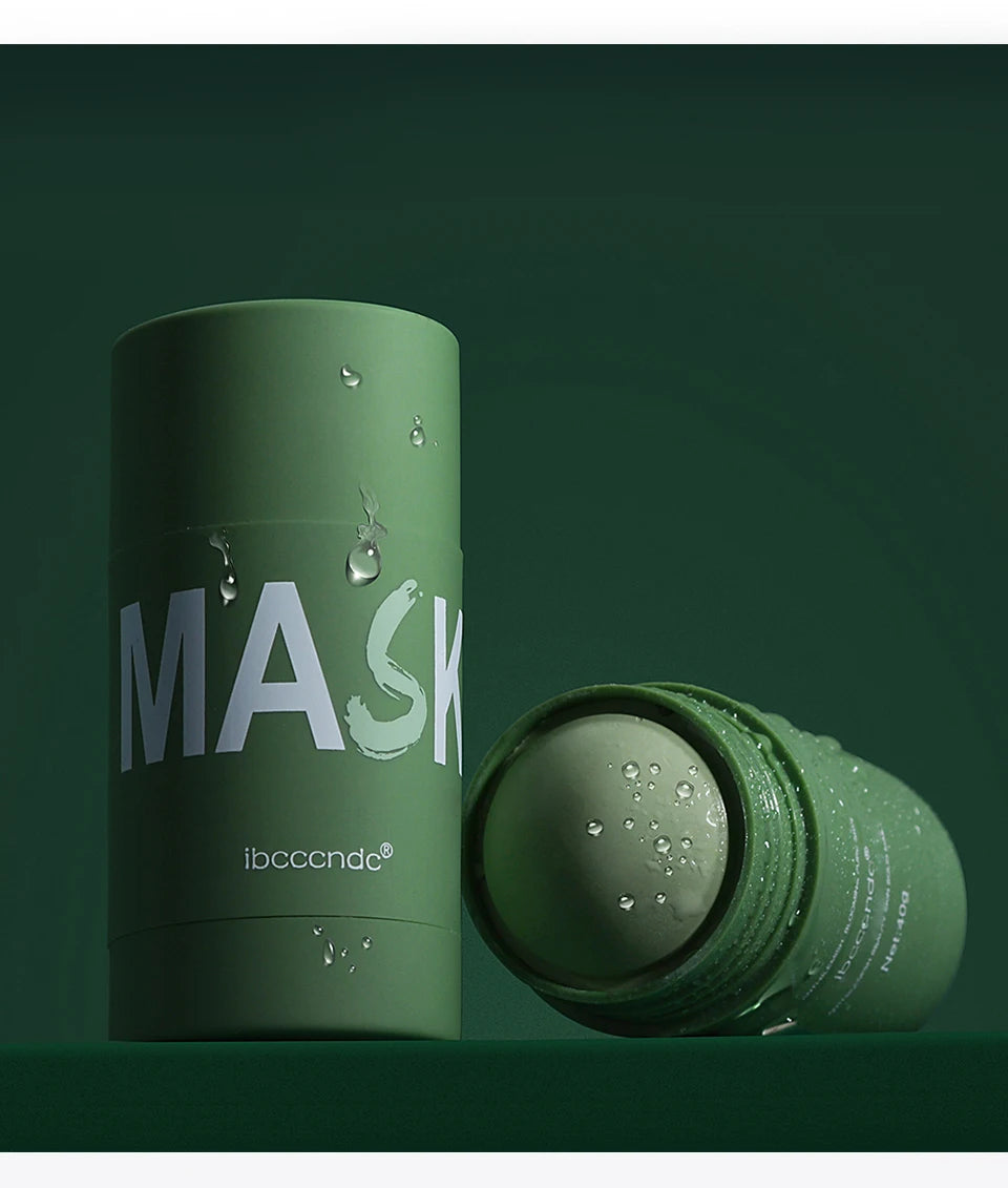 40g Face Clean Mask Green Tea/Rose Extract Cleansing Stick Deep Moisturizing Shrink Pores Blackhead Film Smear Oil Control Mask