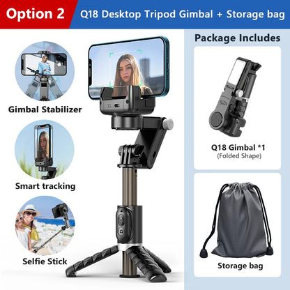 Rotation à 360° suivant le mode de prise de vue Stabilisateur de cardan Selfie Stick Trépied pour iPhone.