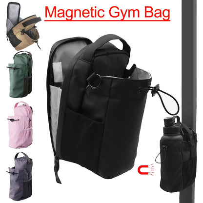 Sac à bandoulière magnétique pour salle de sport Bouteille d’eau et support de téléphone Sac à bandoulière imperméable pour les sports de plein air Accessoires de fitness de voyage