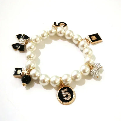 Bracelet de Perles de Luxe – Style No.5, Bijou Élégant pour Femme