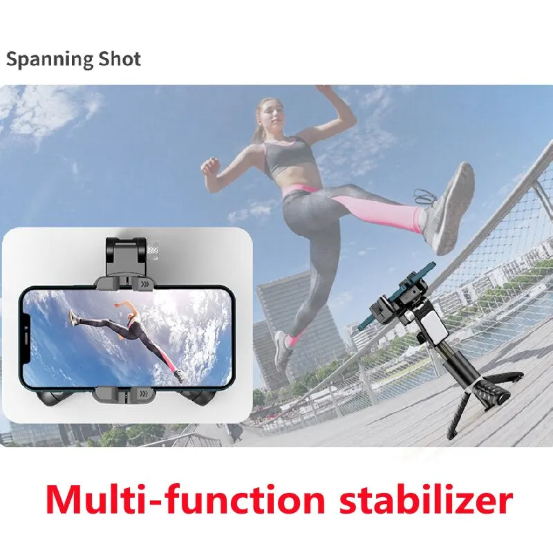 Rotation à 360° suivant le mode de prise de vue Stabilisateur de cardan Selfie Stick Trépied pour iPhone.