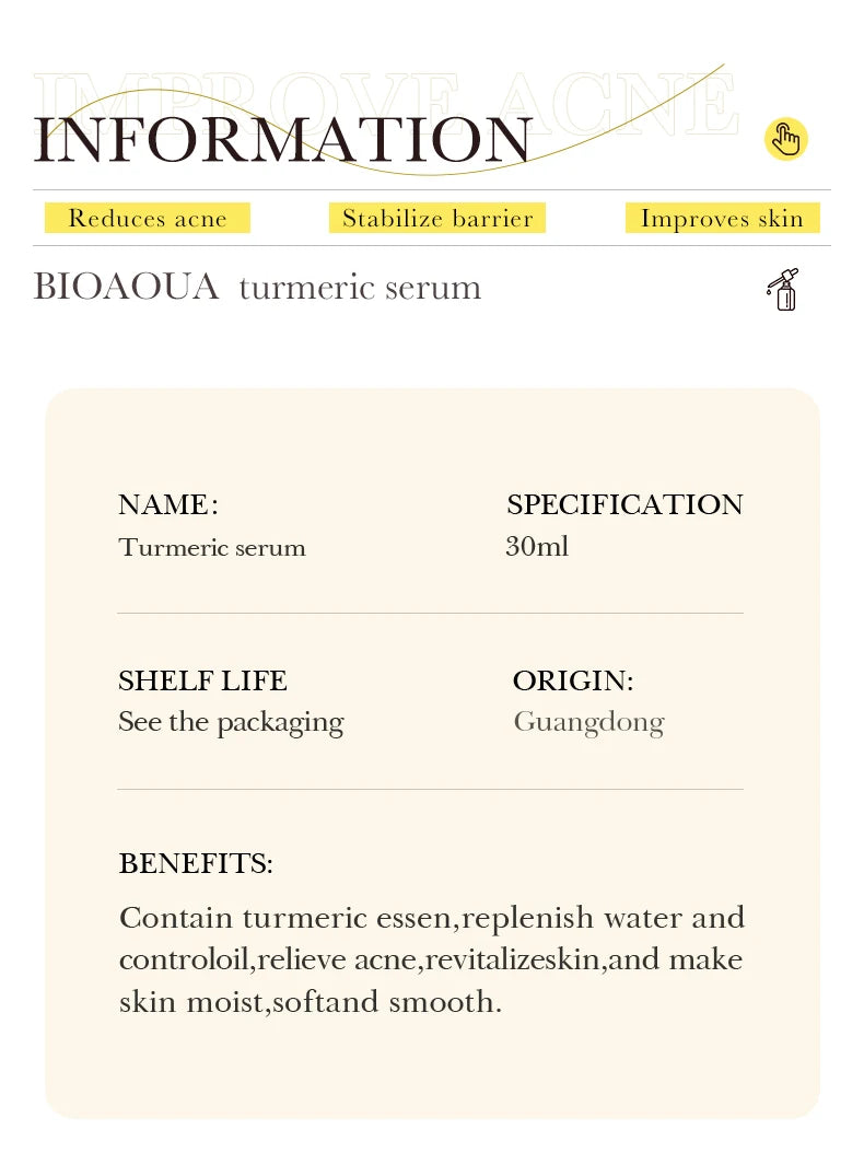 BIOAQUA – Sérum Visage Concentré à la Vitamine C, Rétinol & Acide Hyaluronique, Essence Anti-Âge Éclaircissante.