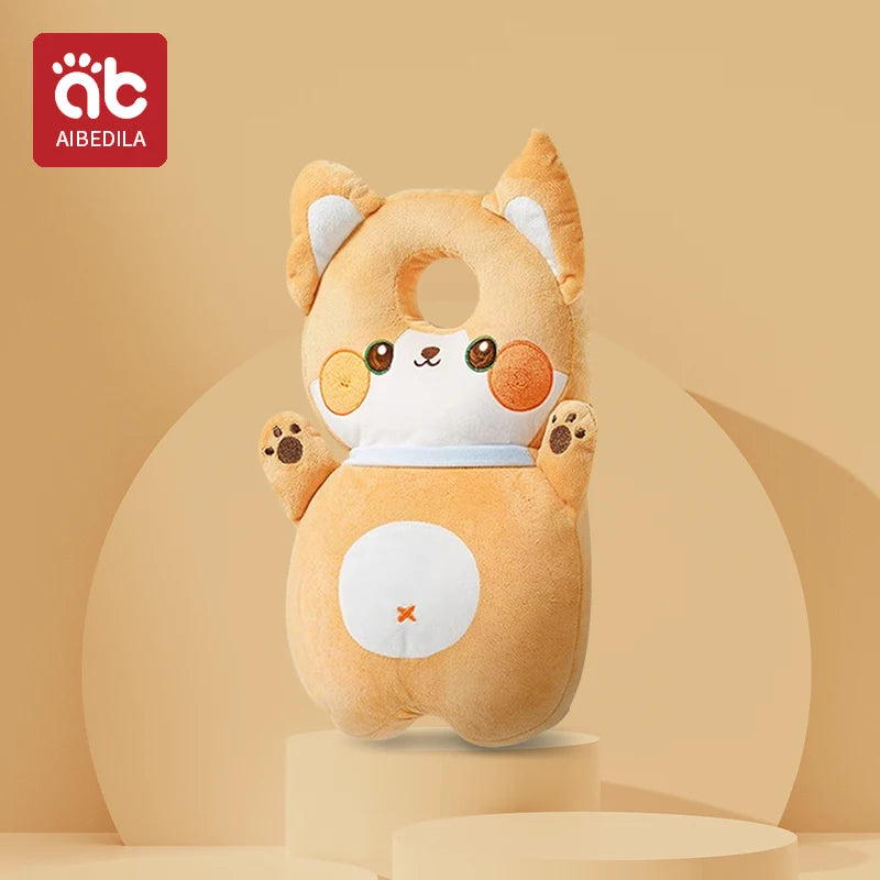 Baby Walkers Coussin de protection de la tête Animaux Coussin en peluche Sangles réglables Coussin de protection pour bébé.