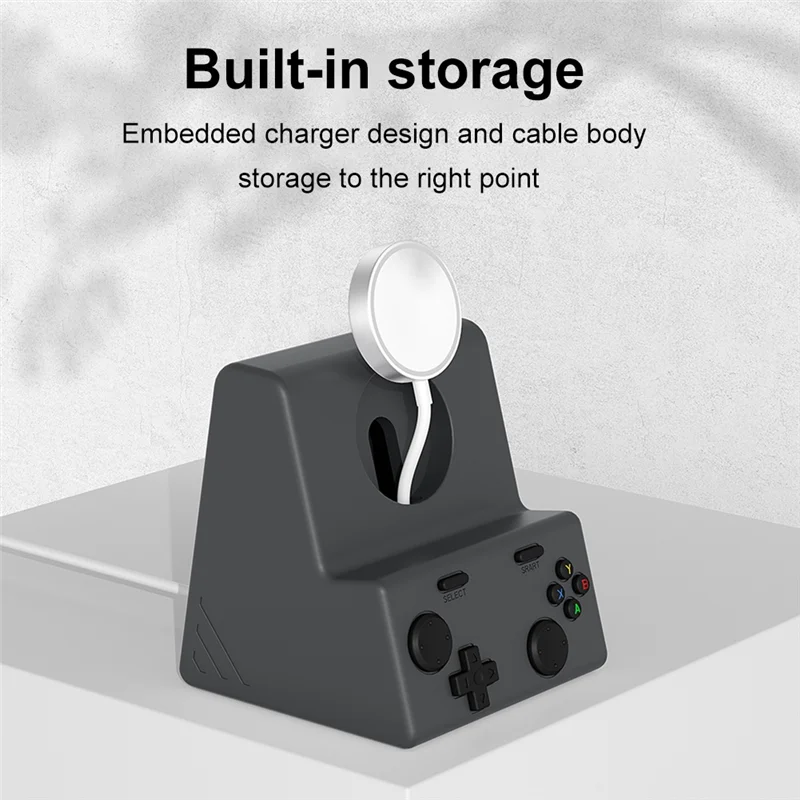Support de chargeur pour montre connectée ABKN, station de charge en silicone pour montres séries 10, 9, 8, 7, 6 et 5