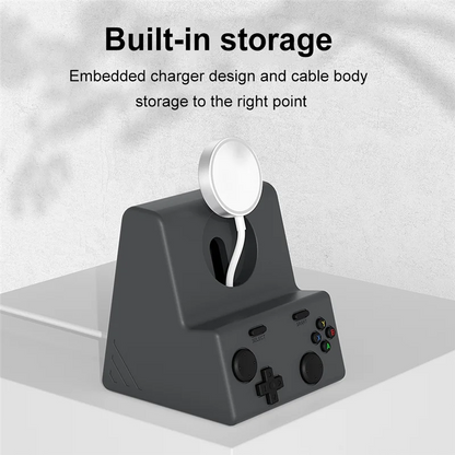 Support de chargeur pour montre connectée ABKN, station de charge en silicone pour montres séries 10, 9, 8, 7, 6 et 5